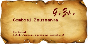 Gombosi Zsuzsanna névjegykártya